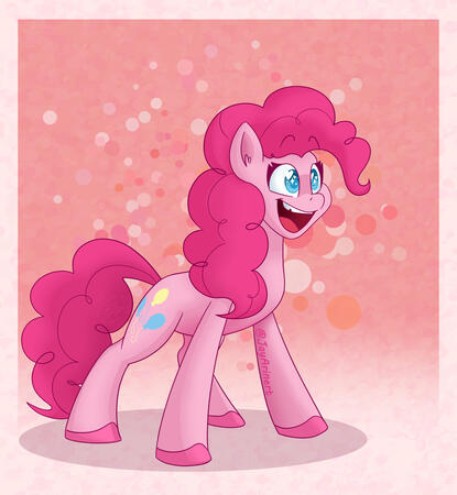 Fan art featuring Pinkie Pie from My Little Pony