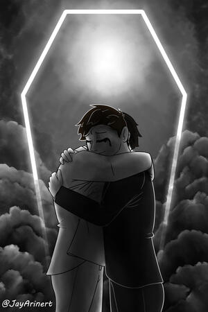 Digital painting commemorating the end of the Unus Annus YouTube channel