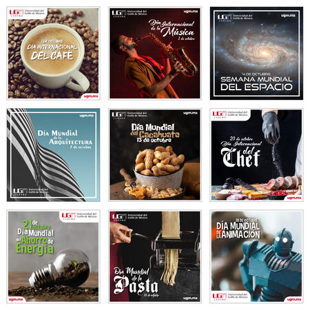 Designs I made for holidays and other relevant dates in October. These were posted on the UGM Facebook page